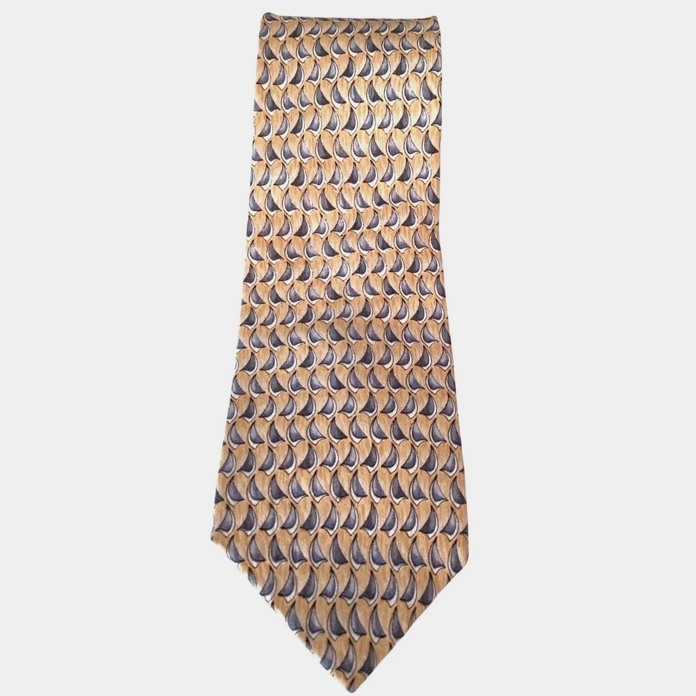 Cocktail Collection Silk Tie Yellow Gray Vodka Under Microscope